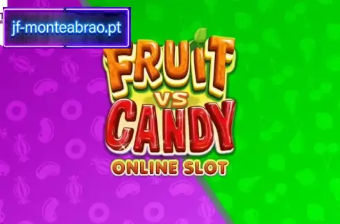 Fruit vs Candy Theme Elements Colorful sweets and candy representing slot symbols