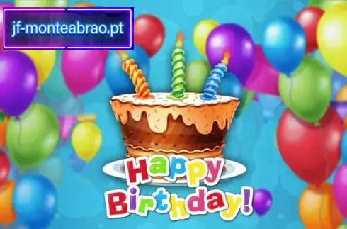 Happy Birthday Eyecon slot machine interface balloons