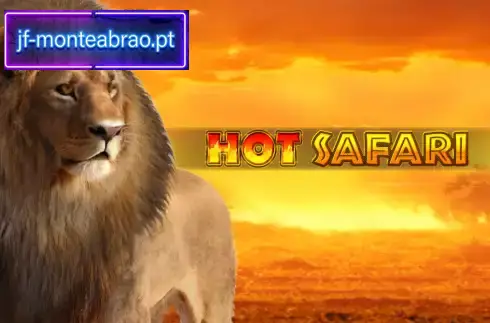 Hot Safari Slot Machine Reel showing lion symbols