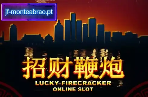 Lucky Firecracker slot game interface featuring festive Chinese symbols