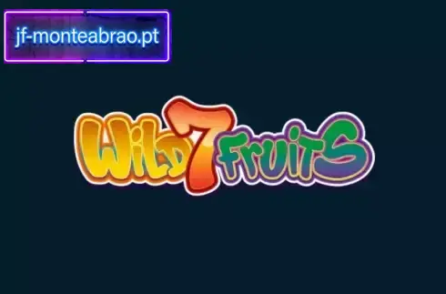 Wild7Fruits slot machine reels showing neon fruit symbols